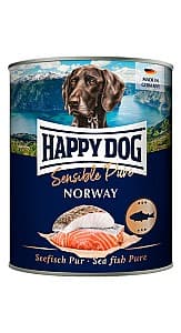 Влажный корм для собак Happy Dog Seefisch Pur Norway 800g