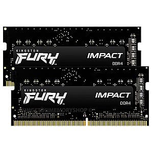 Оперативная память Kingston Fury Impact 16GB DDR4-2666MHz (KF426S15IBK2/16)