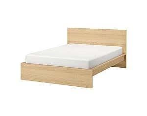 Кровать IKEA Malm oak veneer white/Lonset 180x200 см