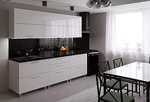 Кухонный гарнитур PS Garis (High Gloss) 2.4 m White
