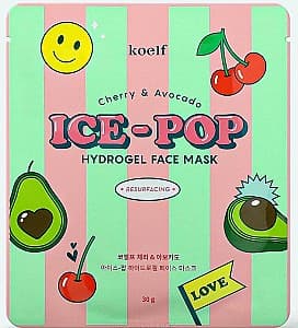 Маска для лица Petitfee & Koelf Ice-Pop Hydrogel Face Mask Cherry & Avocado