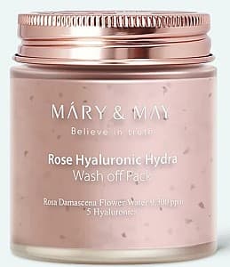Маска для лица MARY & MAY Rose Hyaluronic Hydra Wash Off Pack