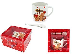 Set pentru ceai și cafea Sf.Valentine Ursi 210 ml cu lingura