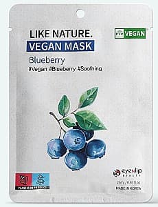 Masca pentru fata Eyenlip Like Nature Vegan Mask Pack # Blueberry