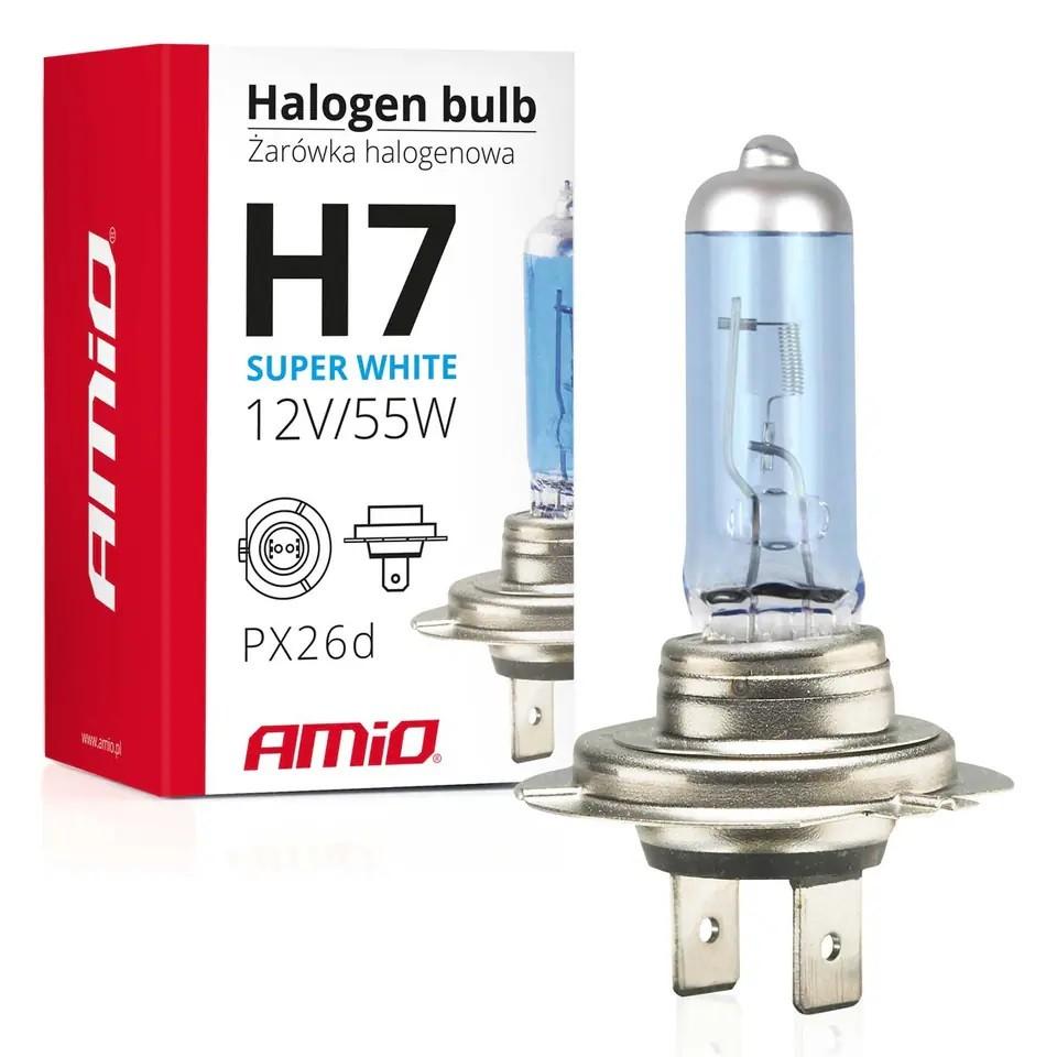 Lampa auto Amio H7 12V/55W Super White