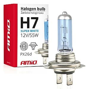 Lampa auto Amio H7 12V/55W Super White