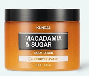 Scrub pentru corp Kundal Macadamia & Sugar Body Scrub Cherry Blossom