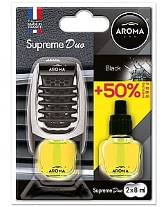 Автомобильный освежитель воздуха Aroma Car Supreme Duo Black