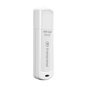 Флеш память USB Transcend JetFlash 730 64GB White