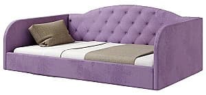 Кровать ML Mobila Лаура 5 90x200 Фиолетовый, мягкая, для 1 человека
