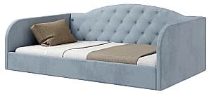 Кровать ML Mobila Лаура 5 90x200 Серо-Голубой, мягкая, односпальная