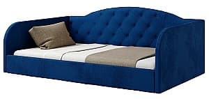 Кровать ML Mobila Лаура 5 90x200 Синий, мягкая, односпальная