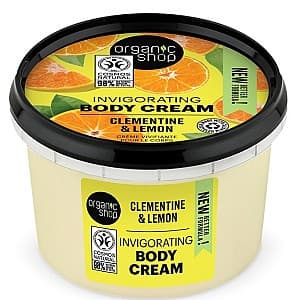 Crema pentru corp Organic Shop Invigorating Body Cream Clementine and Lemon