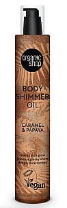 Массажное масло Organic Shop Body Shimmer Oil Caramel and Papaya