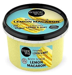 Scrub pentru corp Organic Shop Lemon Macaron Firming Body Scrub