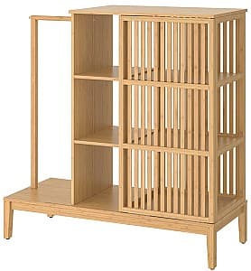 Etajera IKEA Nordkisa usa glisanta 120x123 cm Bambus(Bej)