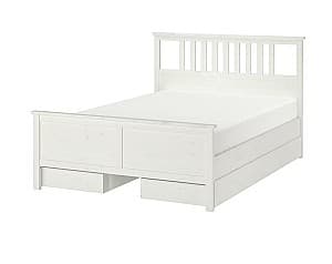 Кровать IKEA Hemnes 4 ящика для хранения 140х200 Белый