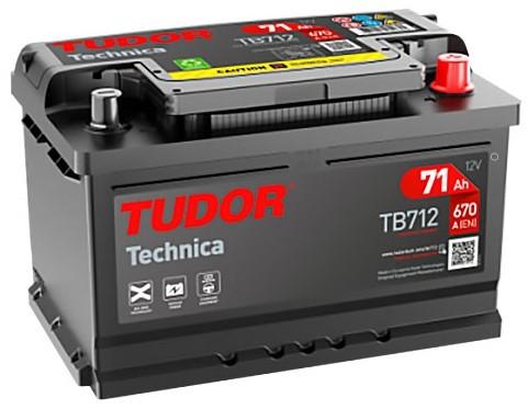 Аккумулятор Exide TUDOR TB712 LB3 71A P+