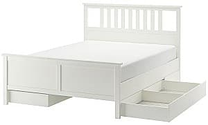 Pat IKEA Hemnes Luroy 4 cutii depozitare 160х200 Alb