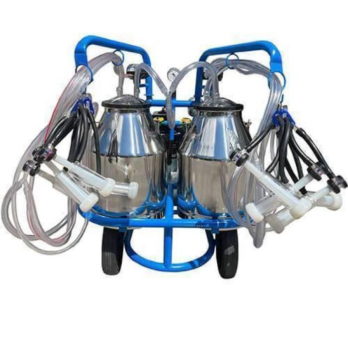 Aparat de muls vaci Tehno Ms oi, capre, 4 posturi, 2 bidoane inox, 30l