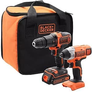 Набор электроинструментов BLACK&DECKER BDCHD18+BDCIM18 (BCK21S1S)