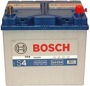 Автомобильный аккумулятор Bosch 60AH 540A(JIS) (S4 024)