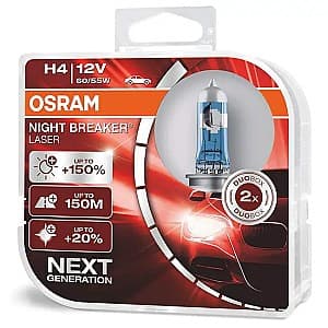 Автомобильная лампа Osram H4 Night BREAKER LASER комплект 2шт OS-64193NL-HCB