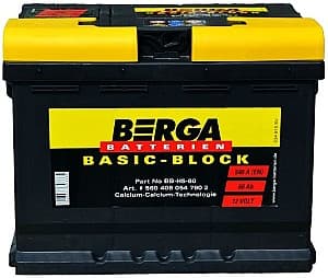 Автомобильный аккумулятор Berga BB 60