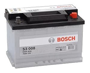 Автомобильный аккумулятор Bosch 70AH 640A(EN) (S3 008)