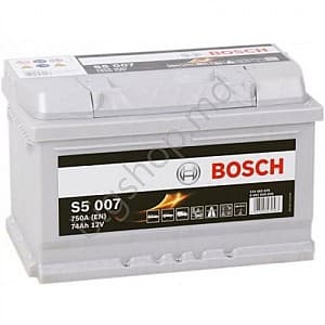 Автомобильный аккумулятор Bosch 74AH 750A(EN) (S5 007)