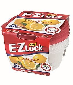 Набор пищевых контейнеров Ghidini Pezzetti EZ Lock 0.19l