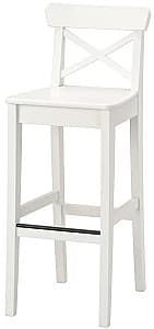 Scaun de bar IKEA Ingolf 74cm Alb