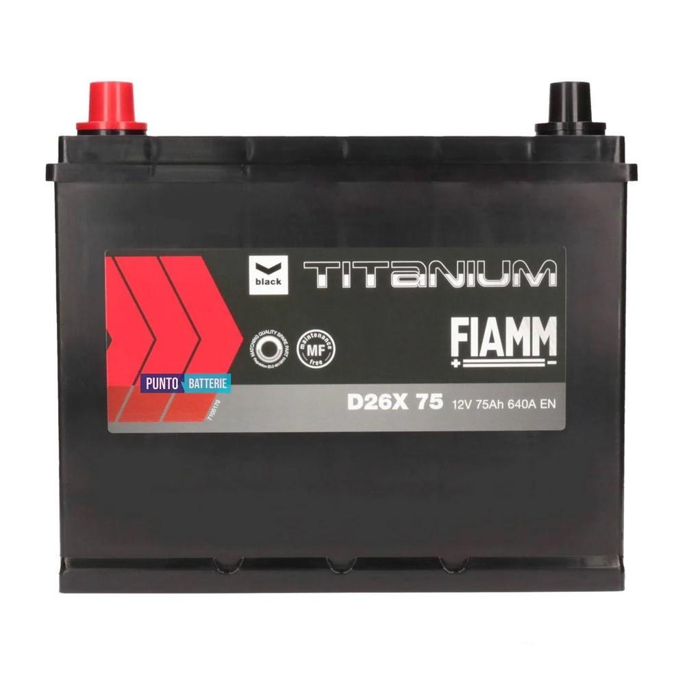 Acumulator auto Fiamm Black Japan D26X 640A 75AH L+ (7905189)