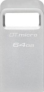Флеш память USB Kingston 64GB DataTraveler Micro Silver