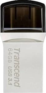 Stick memorie usb Transcend 64GB JetFlash 890 Silver
