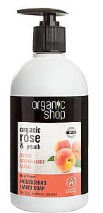 Sapun lichid Organic Shop Peach and Rose