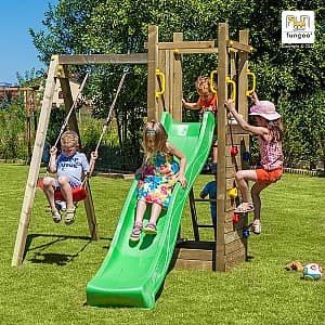 Complex de joacă Fungoo Funny 3 with sandbox and 1-seat swing KDI