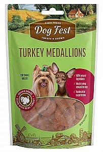 Snackuri pentru câini Dog Fest Turkey medallions 55g