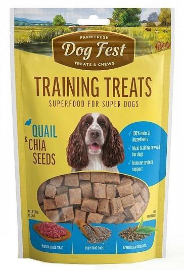 Лакомства для собак Dog Fest Training treats Quail & Chia seeds 90g