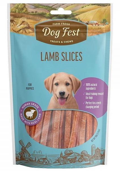 Лакомства для собак Dog Fest Lamb slices 90g