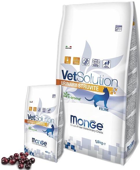 Hrana uscata pentru pisici Monge DRY VETSOLUTION CAT URINARY STRUVITE 400gr
