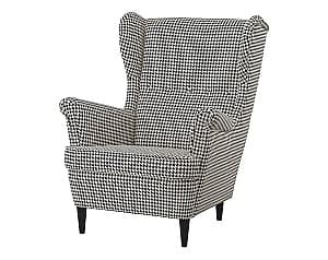 Кресло IKEA Strandmon Виббербо Черный/Бежевый