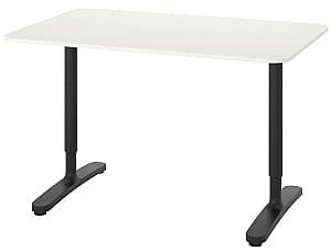 Masa de birou IKEA Bekant 120x80 Alb/Negru