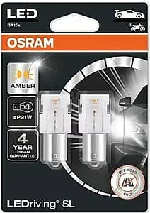 Автомобильная лампа Osram P21W LEDriving SL 12V YELLOW