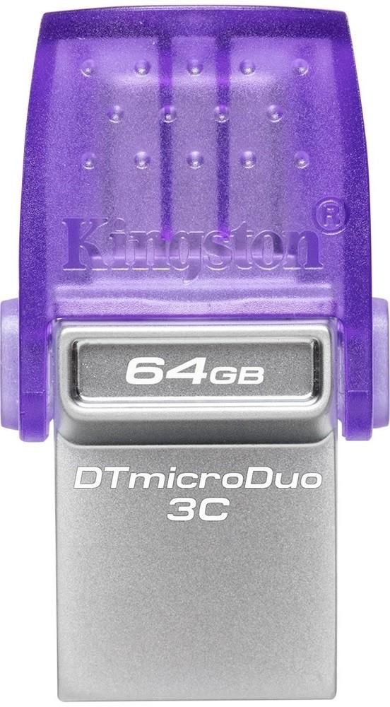 Stick memorie usb Kingston 64GB DataTraveler microDuo 3C G3 Purple