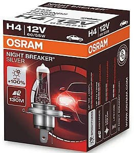 Автомобильная лампа Osram H4 12V 60/55W Night BREAKER SILVER