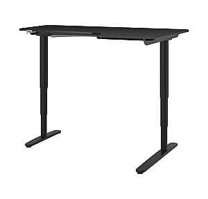 Masa de birou IKEA Bekant electro/colt dreapta/furnir frasin 160x110 Negru