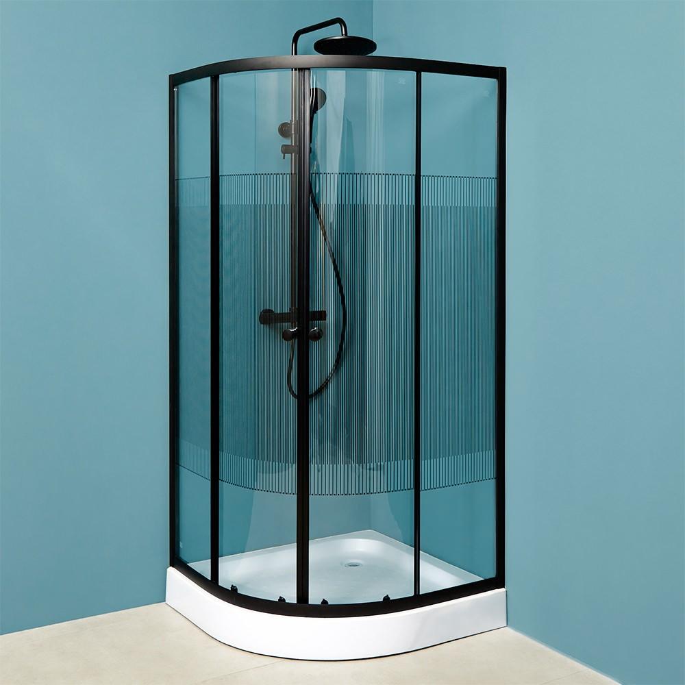 Душевая кабина Linia H2O MALTA 900X900X1950/130 Черный