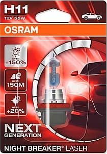 Lampa auto Osram NIGHT BREAKER LASER +150% H11 12V