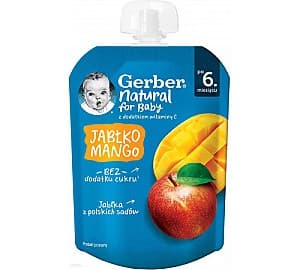 Piure pentru copii Gerber Mere/Mango (6 m+) 80 gr